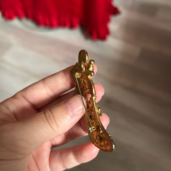 5/$25 Festive Noel Christmas stocking Brooch 🎄 - Picture 7 of 7